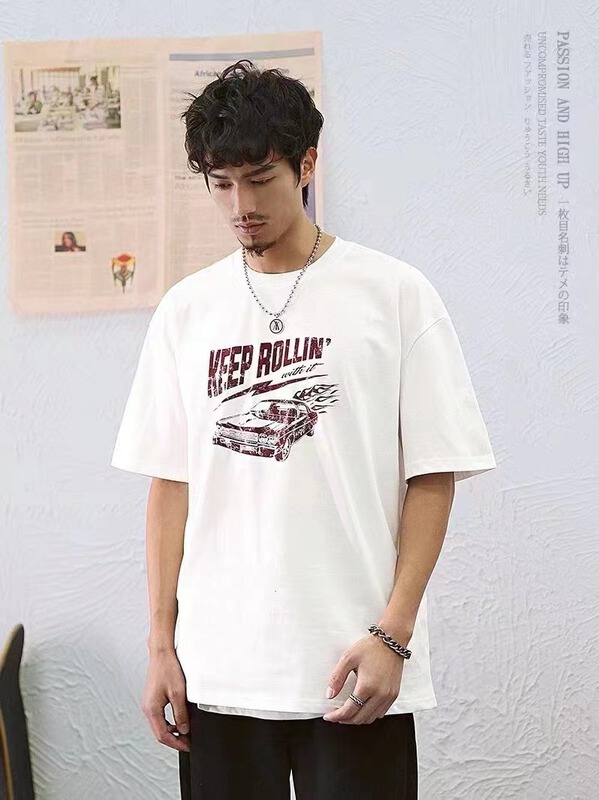 New year in early spring! [Mr. Bujue] round neck Pullover printed short sleeve T-shirt ys1-1207# ZZL
