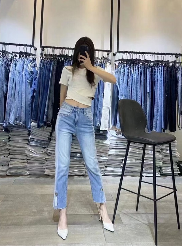 [thgz fairy tale princess] straight leg jeans h6086# JJ