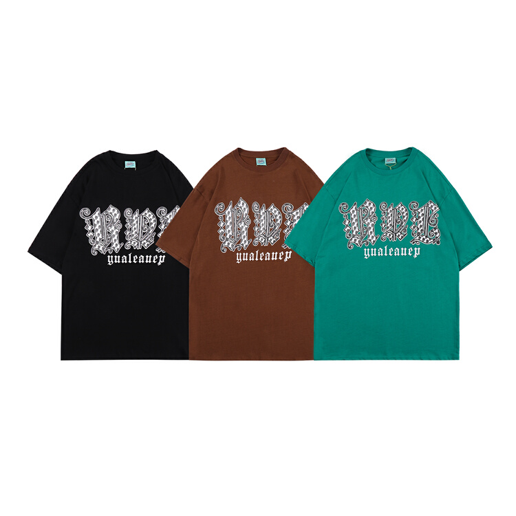 [BNL] personalized letter glue printing short sleeve T-shirt 661# ZZL