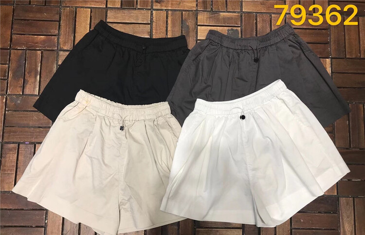 [ninestone Jiushi] elastic waist comfortable Korean casual shorts 79362# L
