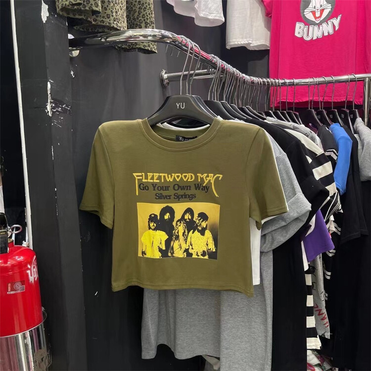 [Yu] American high street short sleeved T-shirt 8512# cqw