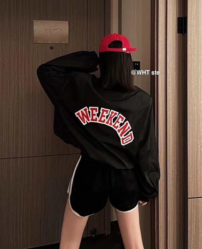 New in early summer! [wht] Korean long sleeved sunscreen shirt 4028# WTT printed on the back