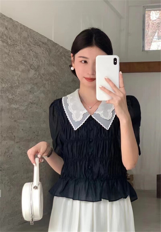 [T +] single breasted comfortable Korean shirt 898# ll