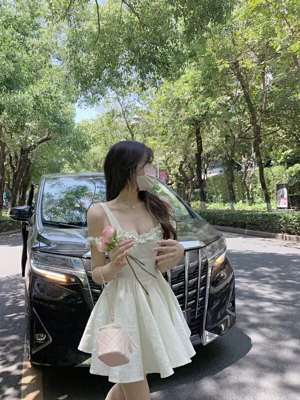 【HELLO MISS】氣質顯瘦吊帶連衣裙  8255#  PCZ