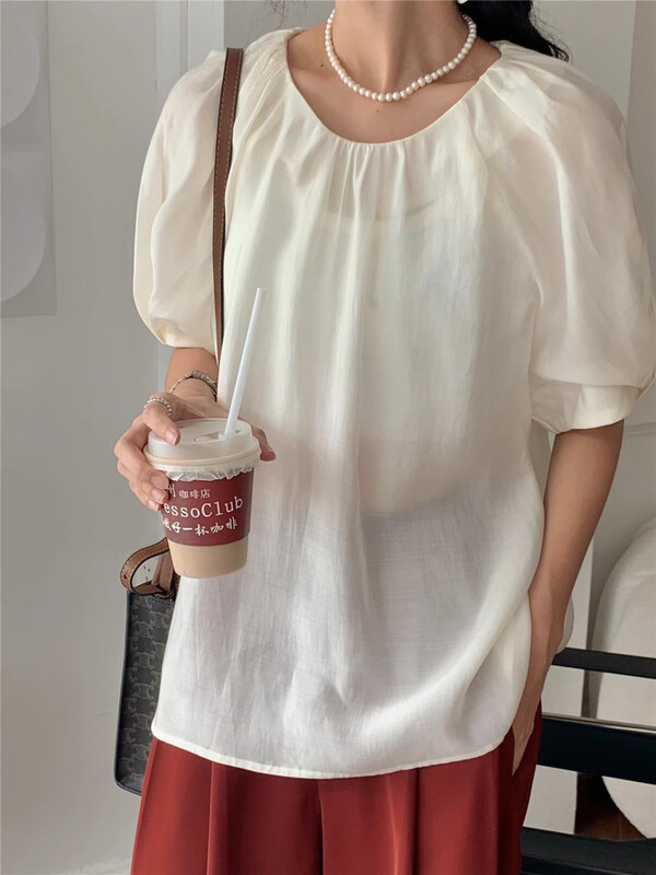 [Chennai] cotton comfortable Korean shirt 222f029# zxx
