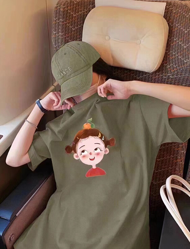 [GL] printed cartoon versatile short sleeve T-shirt 6232# XYY