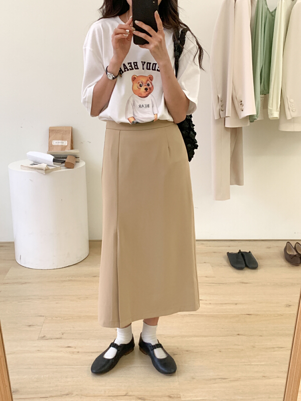 New in early summer! [Tn] Korean version simple retro temperament versatile skirt 5003# cqw