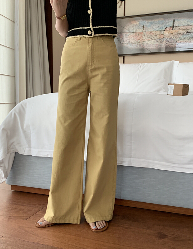 [vis type] simple and versatile loose floor casual pants ys1-9258# hjy