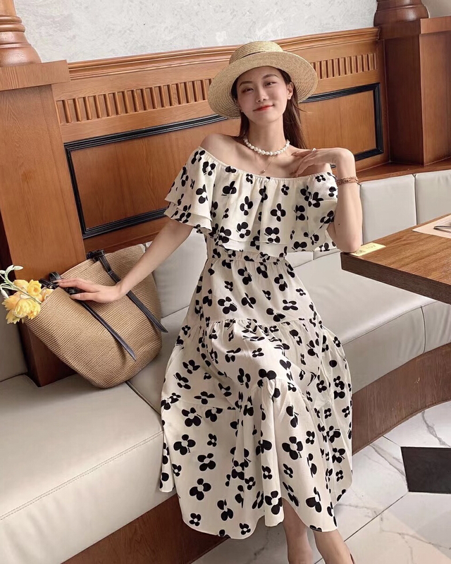 [JH] flower Ruffle lace dress 41626# PCZ