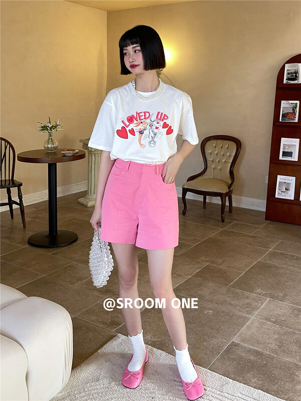 [s.room] Korean style simple and slim casual shorts 8906# LSL