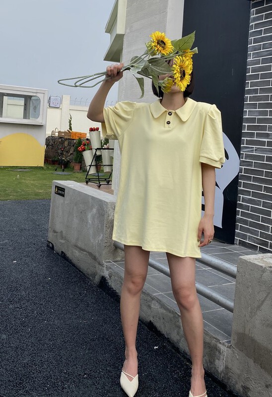 【OPEN】Polo領休閒連衣裙  3632#  OZQ
