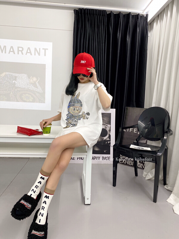 Original price 73.72! New year in early spring! [kashefei] cartoon Korean Pullover short sleeve T-shirt 71-15# ozq