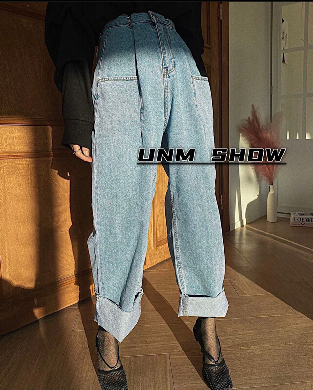[unm-show] straight versatile loose jeans 1276# WTT