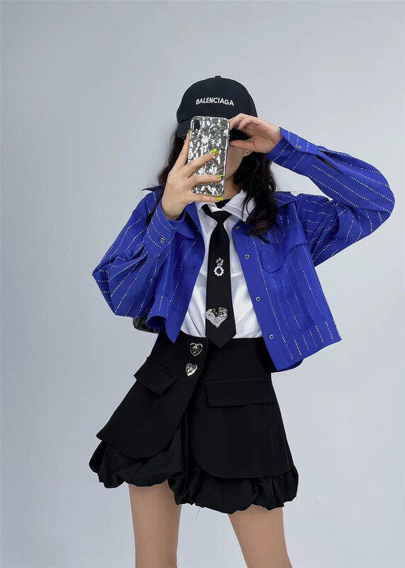 [Eric] striped pocket design shirt (shirts only) 2001# ozq