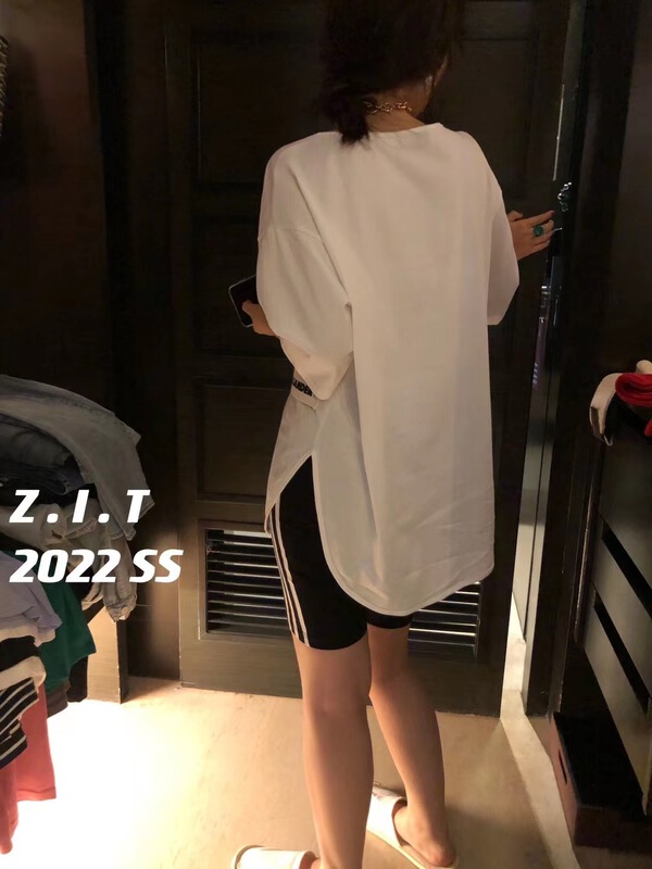 [z.i.t] early spring new letter short sleeve T-shirt ts2217# zxl
