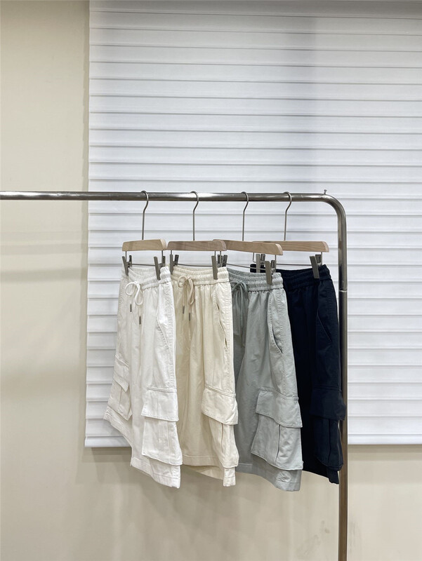 New in early summer! [simple] drawstring elastic waist comfortable casual shorts k055# ZZL