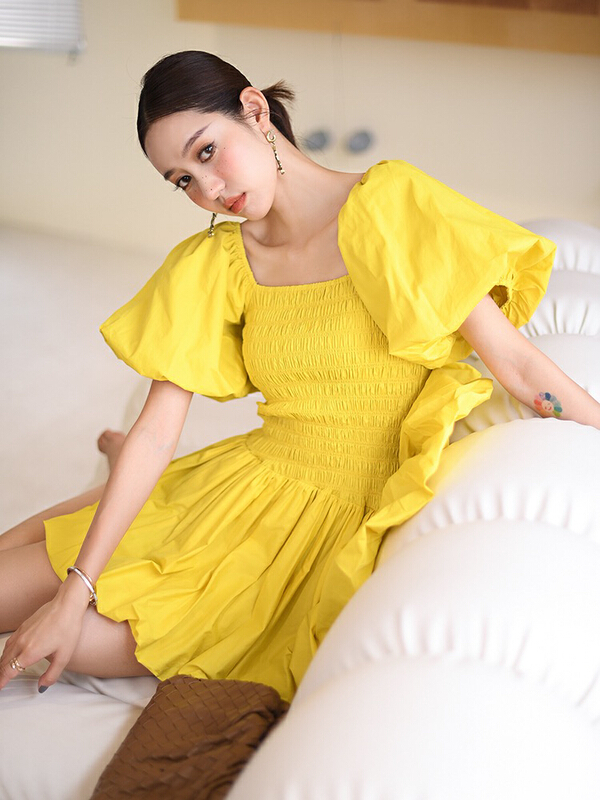 [pepper] temperament: waist closing and thin dress 1213# ozq