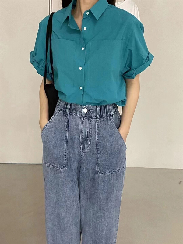 [sayhello] Korean style net comfortable shirt 20960# ll