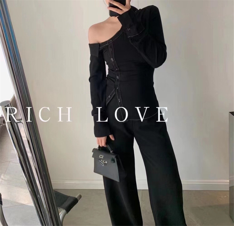 New year in early spring! [rich love] simple single breasted shirt 8105# WPL
