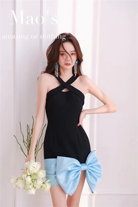 [MAO's] Little Woman Cross Skinny Dress YS1-6592# JJ
