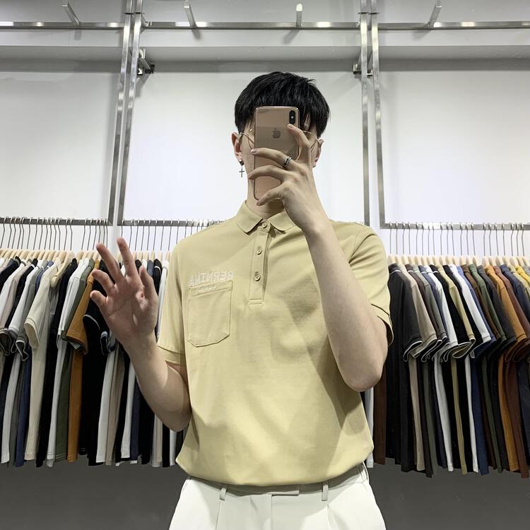New year in early spring! [wild club] simple and versatile embroidery comfortable breathable polo shirt b9284# ZZL