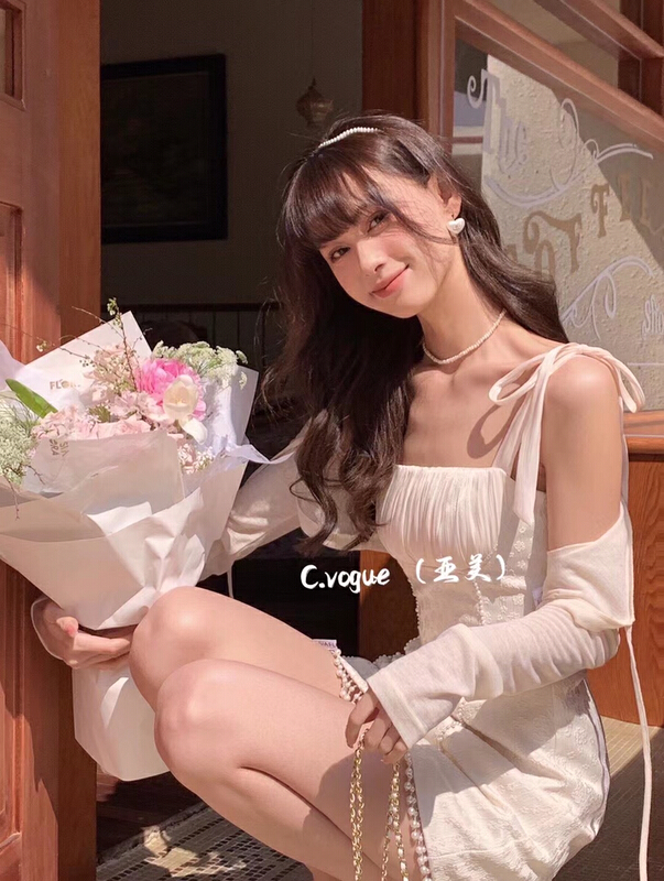 [c.vogue] fashion slim waist dress 88560# PCZ