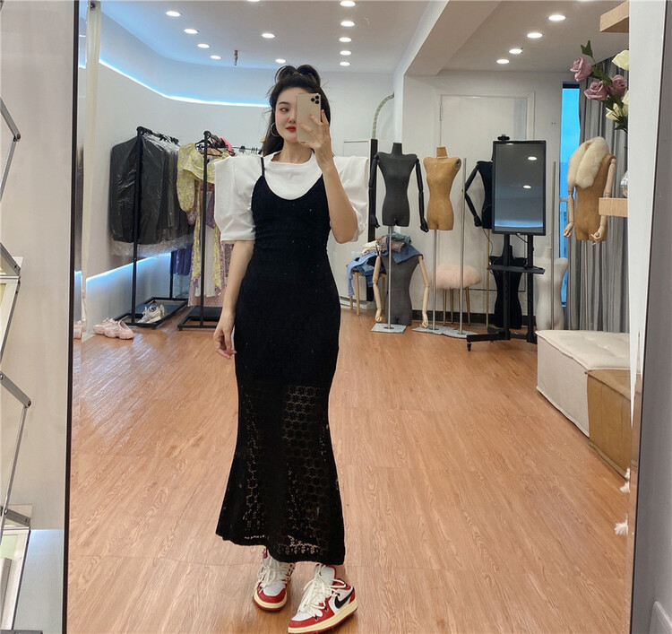 New in early summer! [sister] sleeveless lace slim dress (dress only) ys1-199# ozq
