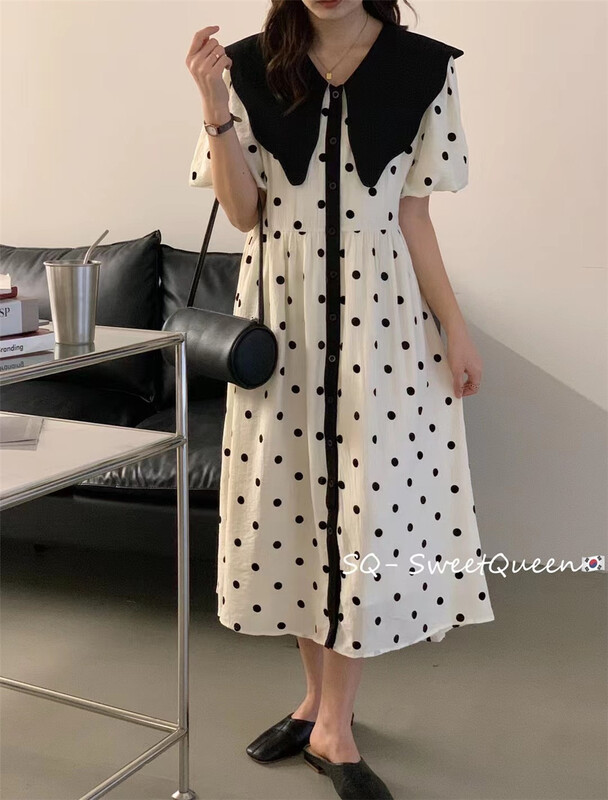 New in early summer! [sq] Korean style polka dot dress ys1-8880# zxx