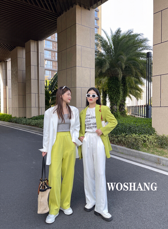 goods in stock! [woshang woshang] high sense design niche suit 1118# XYJ