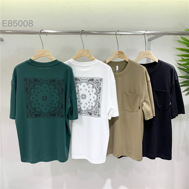 Early spring! [Yeji] Korean loose personalized pattern breathable and comfortable short sleeve T-shirt e85008# ZZL
