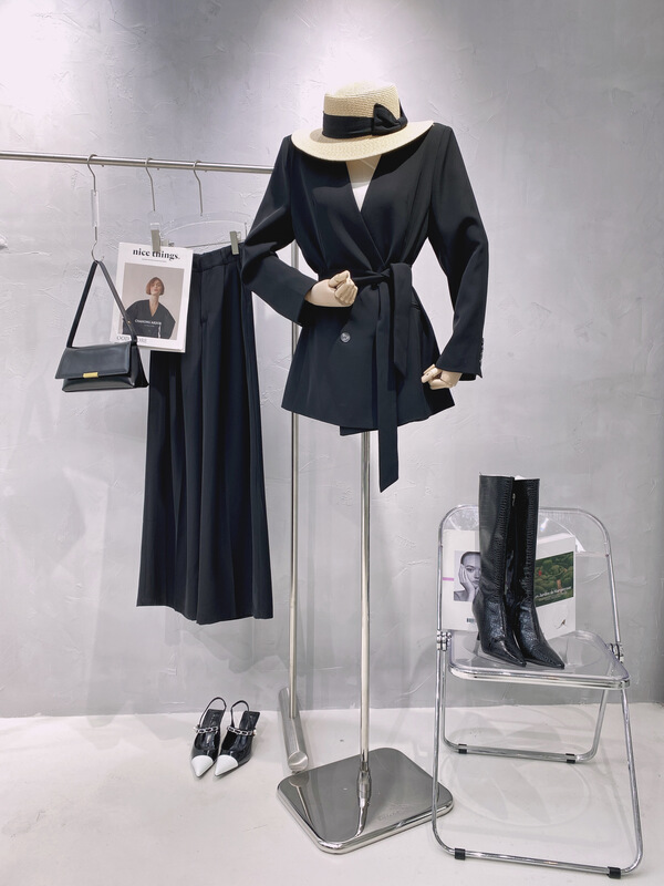 Cxdhh / new in early spring! [white] V-neck fashion versatile suit (with belt) ys1-xc9-w-10557# WPL