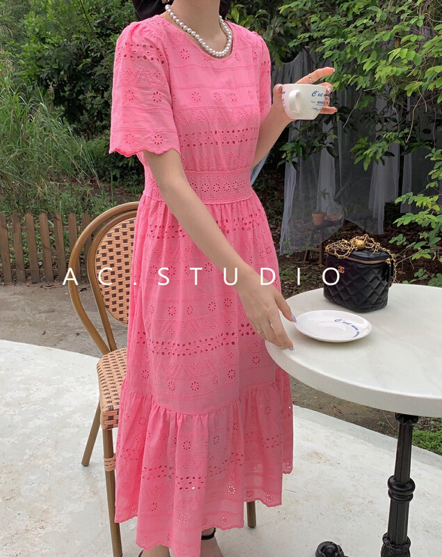 [A.C] Korean soft hand embroidered dress 11686# LSL