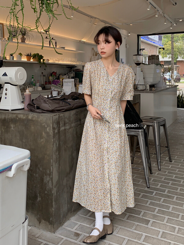 [seek peach] floral lady dress 5121# ll