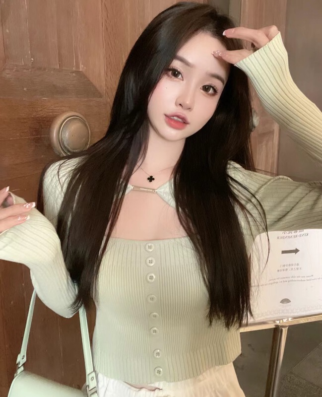 New year in early spring! [koumiya] Korean hollow out design slim fit sweater 086# PCZ