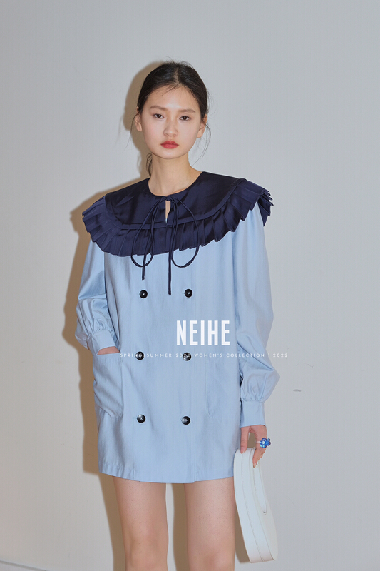 New year in early spring! [neihe] lady small double breasted dress (with shawl) 11312# zxx