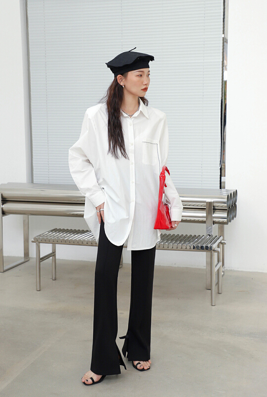 New year in early spring! [Za] Korean advanced pocket care machine design shirt 10238# LSL