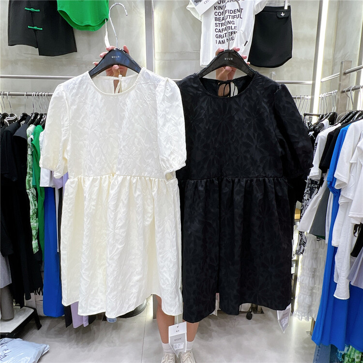 [mozr] lady lovely plain dress 22125# XYJ