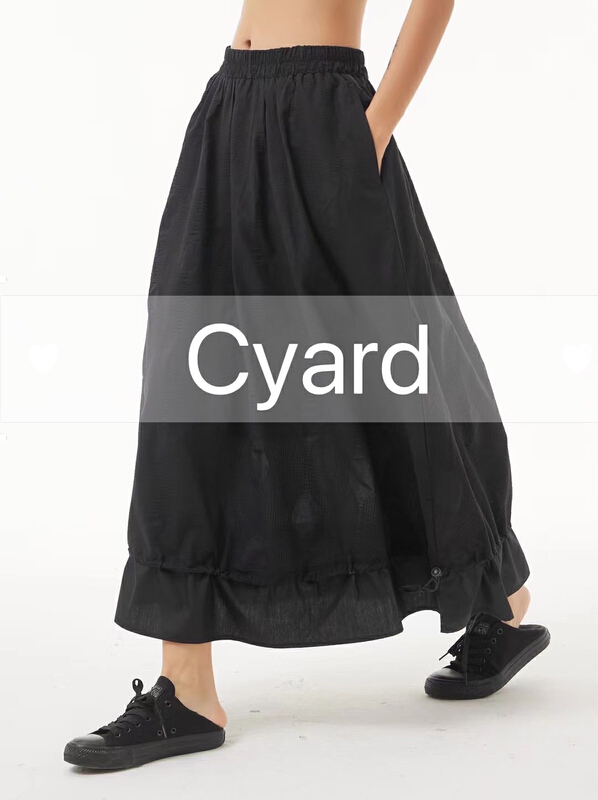 初夏上新!【CYARD】韓版下擺抽繩半身裙  85306#  L