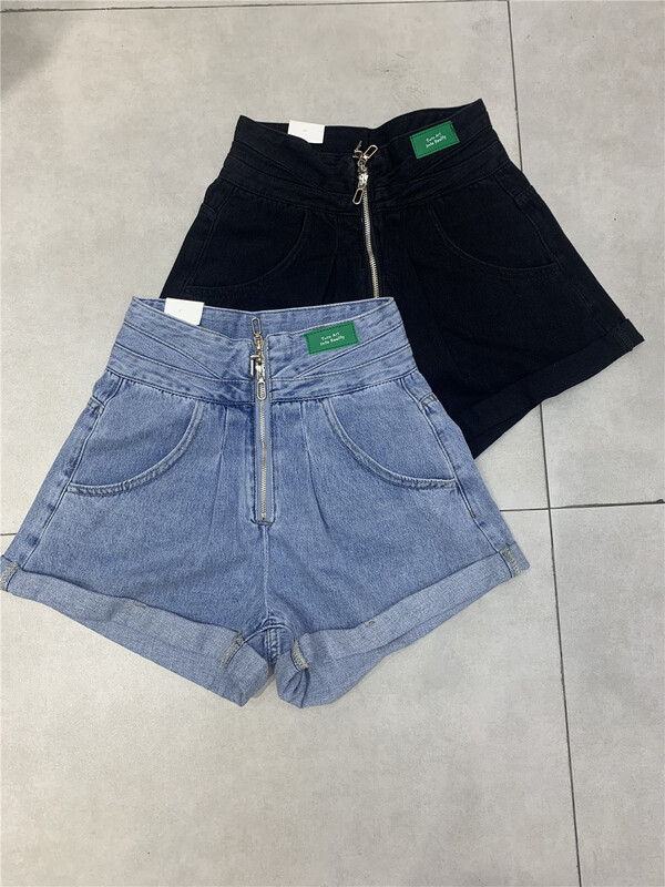 [洣 Cho] label design retro denim shorts 2005# LSL