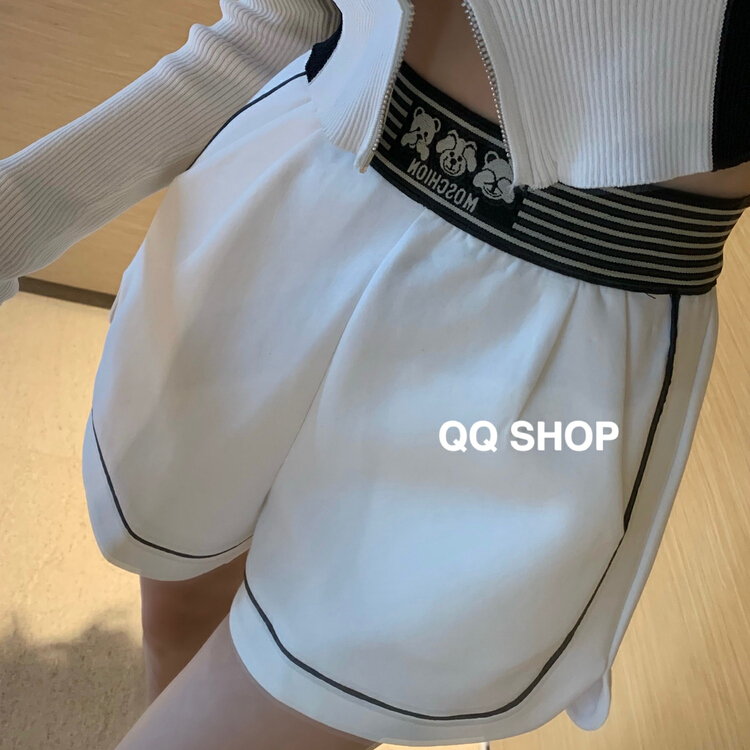 早春上新!【QQ SHOP】韓版時尚休閒小熊休閒短褲  99009#  OZQ