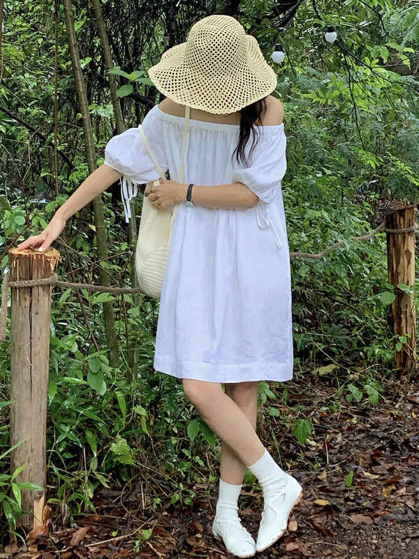 [ever true] round neck short sleeve loose doll dress 61020# CLS