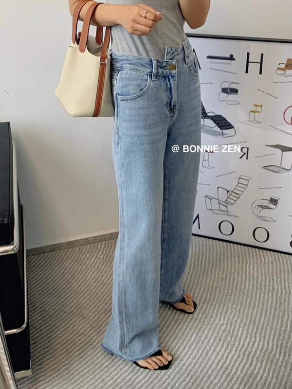 [Bonnie] straight and versatile loose jeans 2312# XYJ