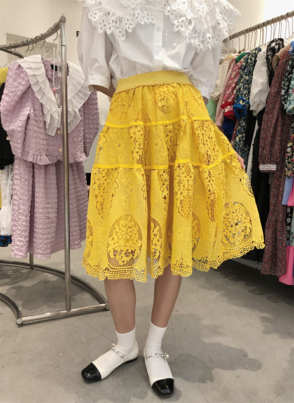 New in early summer! [rich rich] Korean versatile meat covered skirt 77786# zyh