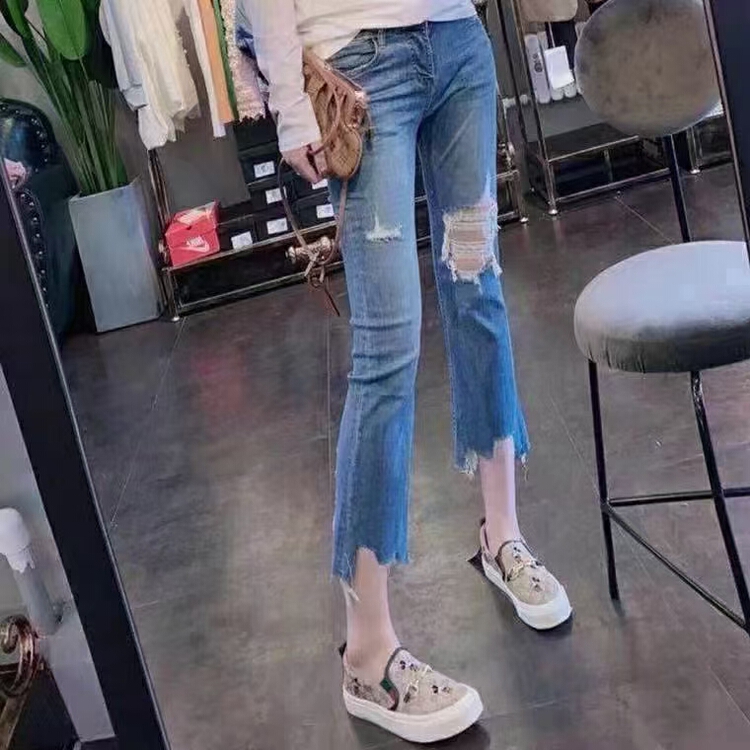 [x2 Fansi feather] original single octal elastic micro flare jeans 8210# WTT