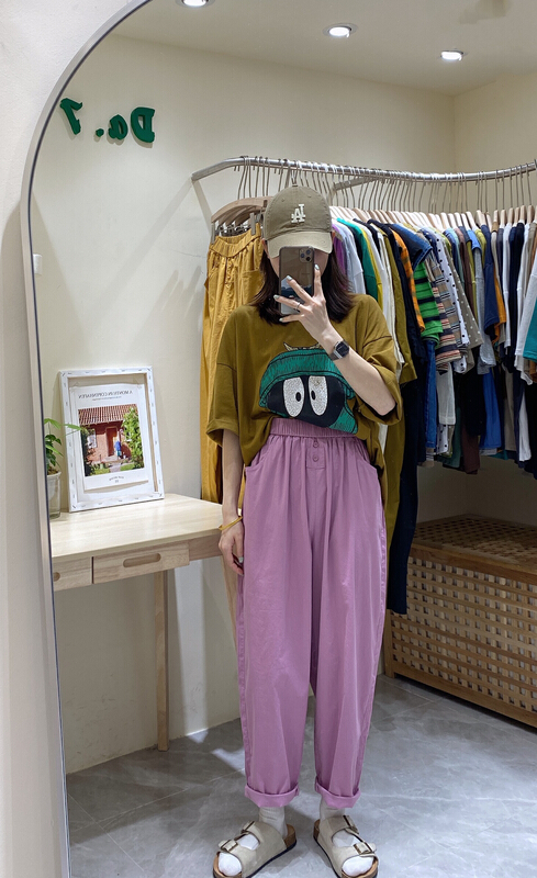 [da. 7] Korean style slim casual pants 8903# LSL