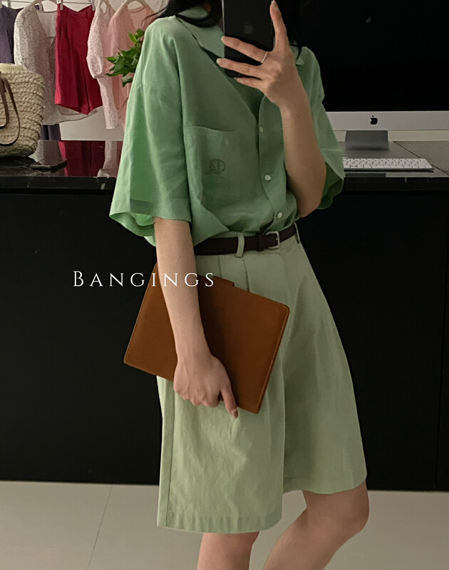 [bangings] Korean single breasted fashion shirt 0200# CLS