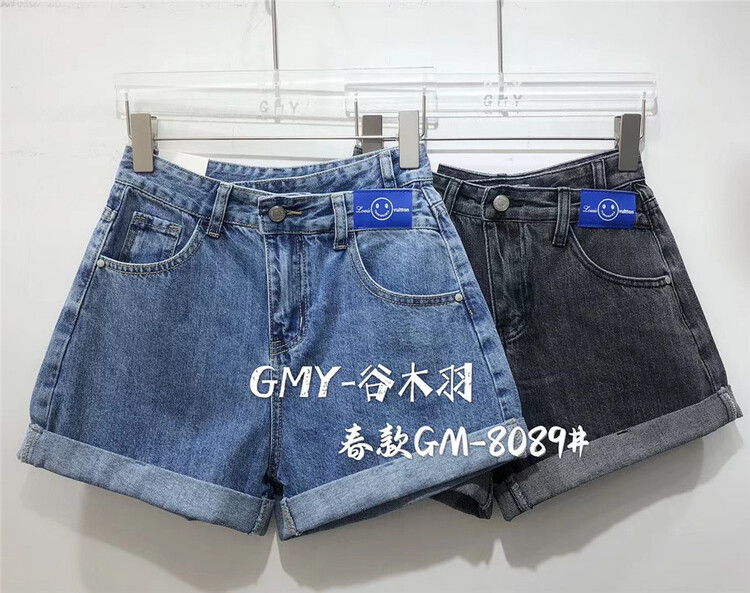 【谷木羽】個性百搭顯瘦牛仔短褲  A8089#  ZSY