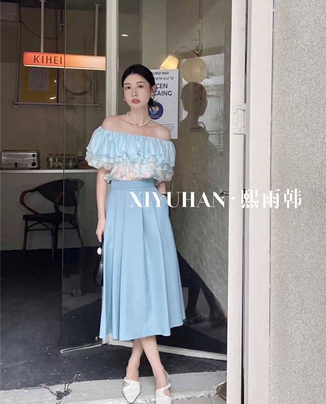 Big pop at the stall! [xiyuhan] French style pleated skirt ys1-y722# zxx