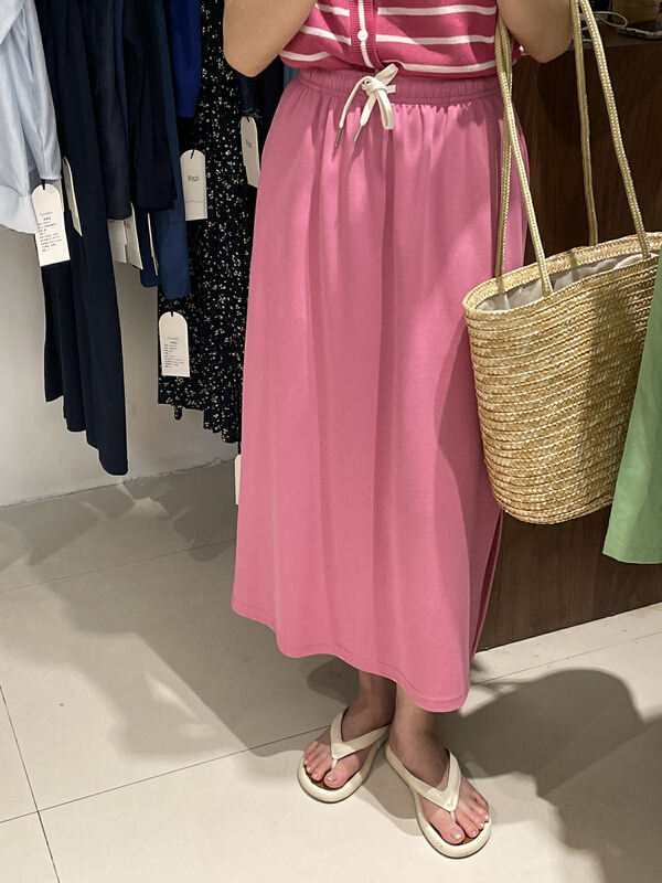 [bangings] Korean slim solid loose skirt 0272# CLS
