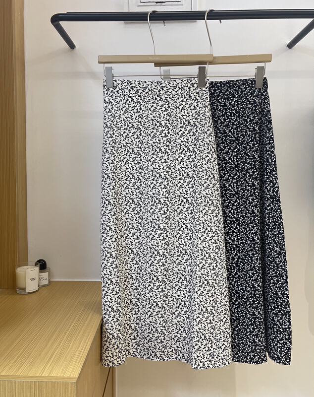 [BL] Korean loose and versatile floral skirt 92282# cqw
